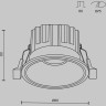 Встраиваемый светильник MAYTONI ROUND DL058-12W2,7K-W